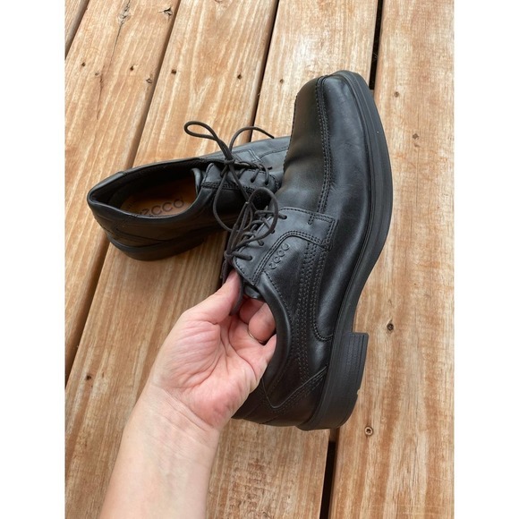 ECCO Men\'s Helsinki Black Lace Up Shoes Dress Shoes Size 45 main image 10